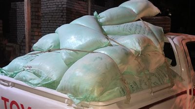 إحباط تهريب 2.3 طن دقيق مدعم للسوق السوداء بالفيوم 