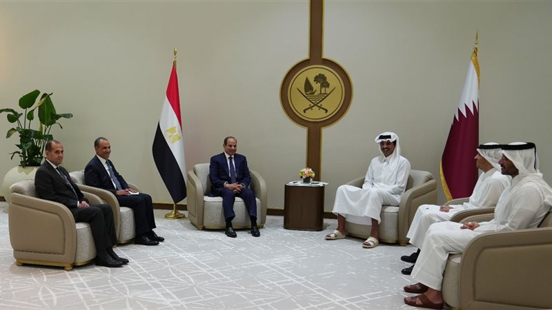جانب من زيارة السيسي