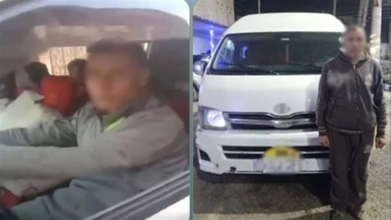 ضبط سائق ميكروباص