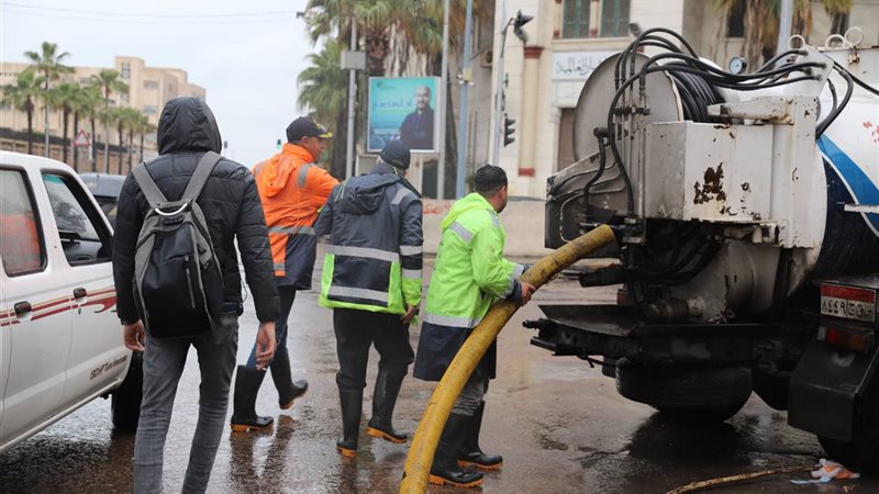 أمطار نوة عوة بالإسكندرية،