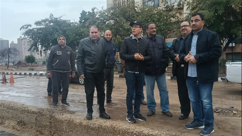 رفع آثار الأمطار