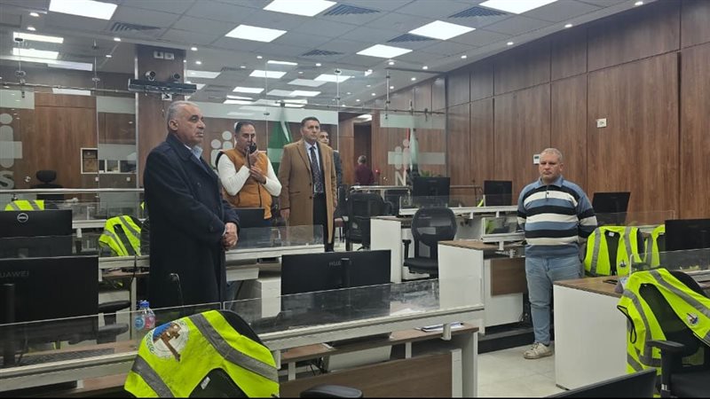 متابعة رفع مياه الأمطار