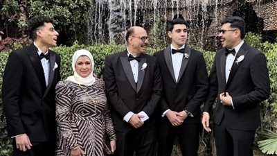 أحمد رمزي يحتفل بزفاف شقيقه الأكبر 