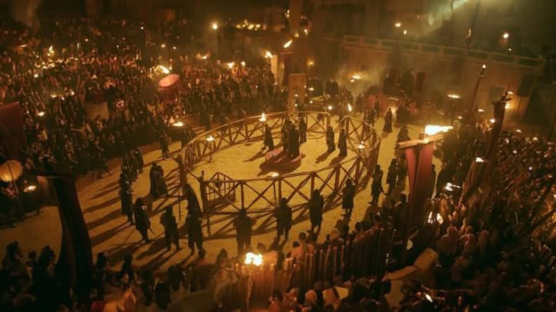 مشهد من فيلم الغربان،