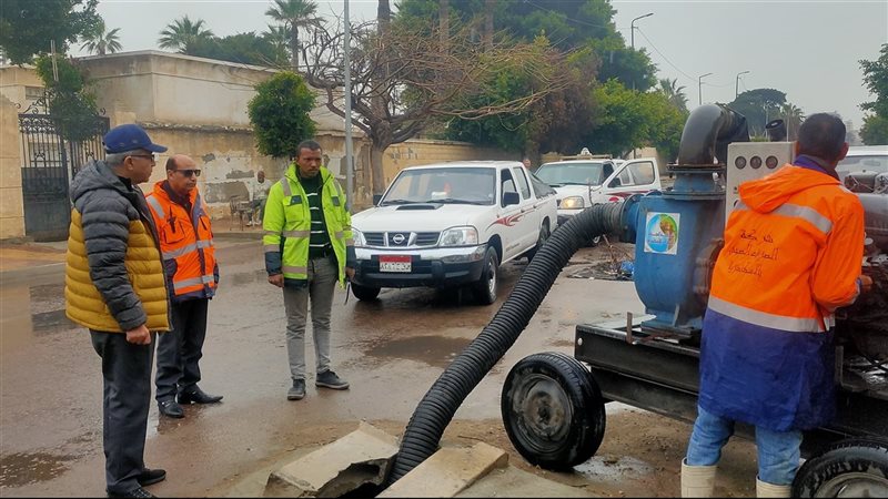 سقوط الأمطار بالإسكندرية
