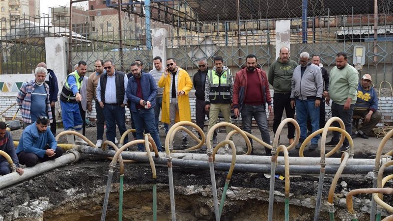 إصلاح خط طرد محطة
