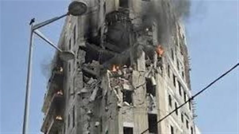 إصابة مبنى بشكل مباشر