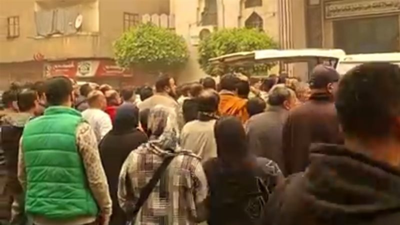 جنازة ام وطفلها بالمنصورة