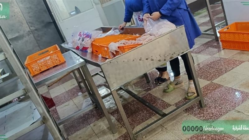 ضبط 2 طن دواجن مذبوحة
