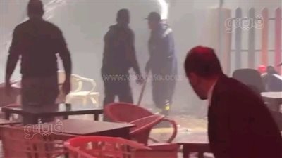 إخماد حريق نشب داخل مول شهير بالتجمع الخامس 