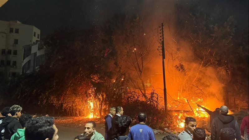 حريق بنقابة الصيادلة