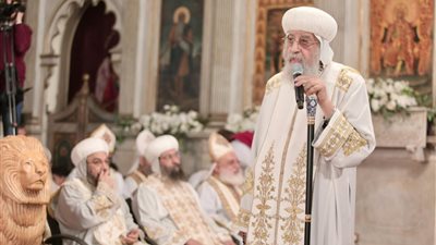 البابا تواضروس يصلي خميس العهد في دير مارمينا العجائبي