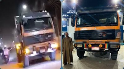 ضبط قائد سيارة نقل يسير عكس الاتجاه بأخميم في سوهاج (فيديو)