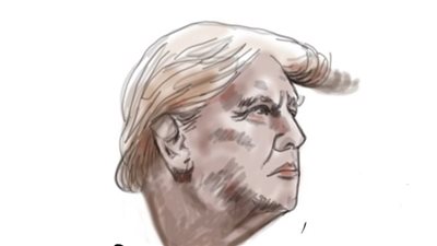 ترامب في كاريكاتير فيتو