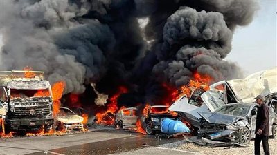 تصادم مروع على الطريق الدائري الأوسطي