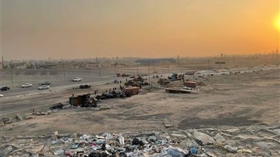 بث مباشر.. المشاهد الأولى لرفع حطام تصادم 10 سيارات بالدائرى الأوسطى 