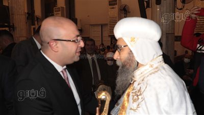 محافظ بني سويف يشهد قداس عيد الميلاد المجيد بمطرانية ببا