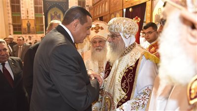 محافظ البحيرة يشهد قداس عيد الميلاد المجيد بمقر الكاتدرائية بدمنهور