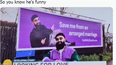 مش عاوز يتدبس.. شاب بريطاني يعرض نفسه للزواج بطريقة غريبة| صور