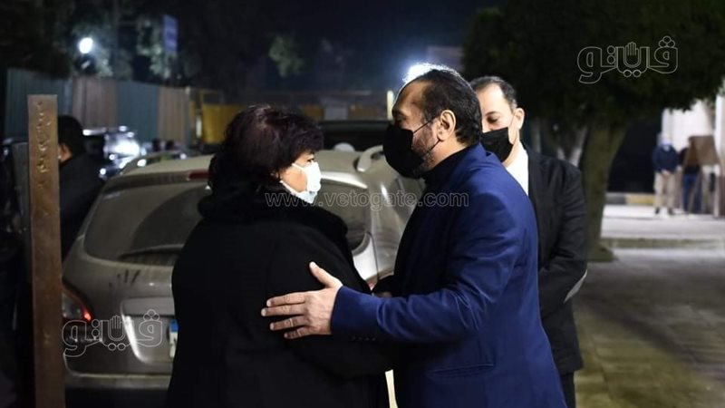 وزيرة الثقافة تصل
