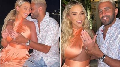 بتتباهى بيهم.. تايلور وارد تستعرض هدايا رياض محرز بعد حفل زفافهما السري| صور