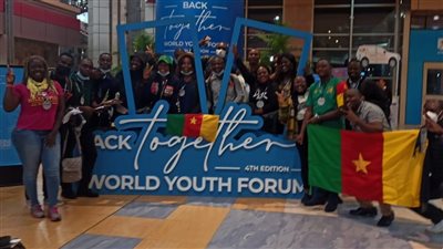 وصول الوفود المشاركة في منتدى شباب العالم إلى مطار شرم الشيخ | صور