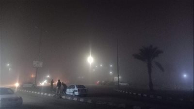 انتشار شبورة ضبابية على شمال سيناء وتنبيهات بتوخي الحذر | صور
