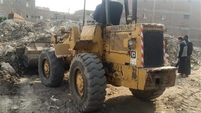 رفع 550 طن تراكمات ومخلفات صلبة في الجيزة|صور