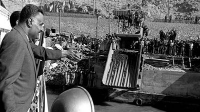 زي النهاردة منذ 62 عاما.. بدء إنشاء السد العالي.. معجزة القرن العشرين.. دشنه عبد الناصر وافتتحه السادات