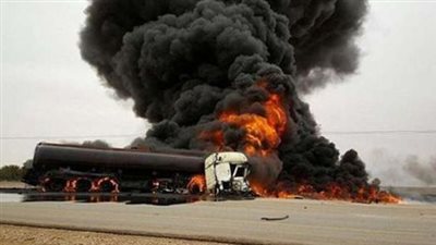 إصابة شخص إثر حادث احتراق سيارة على الطريق الدائري الأوسطي