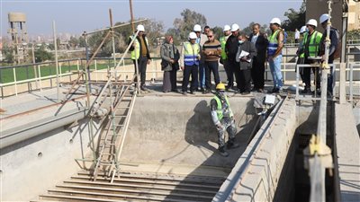 أعمال تطوير بمحطة معالجة عرب المدابغ بغرب أسيوط