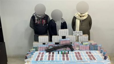 ضبط 3 مسجلين بحوزتهم 41 ألف قرص مخدر فى المنيرة الغربية