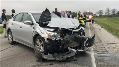 مصرع مواطن وإصابة زوجته فى حادث تصادم بالعريش