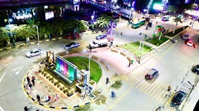 محافظ المنوفية يتفقد تطوير ميدان عمر أفندي بشبين الكوم| صور