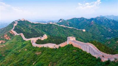 انهيار جزء من سور الصين العظيم