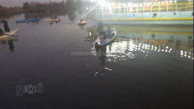 وصول مدير أمن الجيزة لموقع سقوط سيارة في نهر النيل بمنشأة القناطر