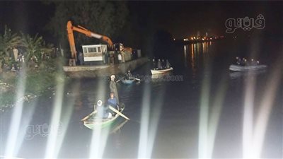 القبض على مالك معدية سقطت منها سيارة ربع نقل بنهر النيل بمنشأة القناطر