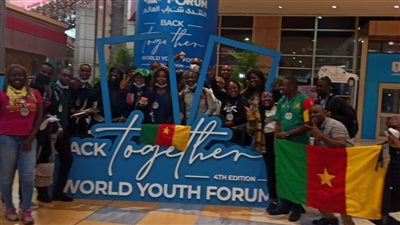 توافد الضيوف والمشاركين على قاعات منتدى شباب العالم لحضور فعاليات وجلسات اليوم الثاني