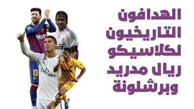 الهدافون التاريخيون لكلاسيكو ريال مدريد وبرشلونة | إنفوجراف