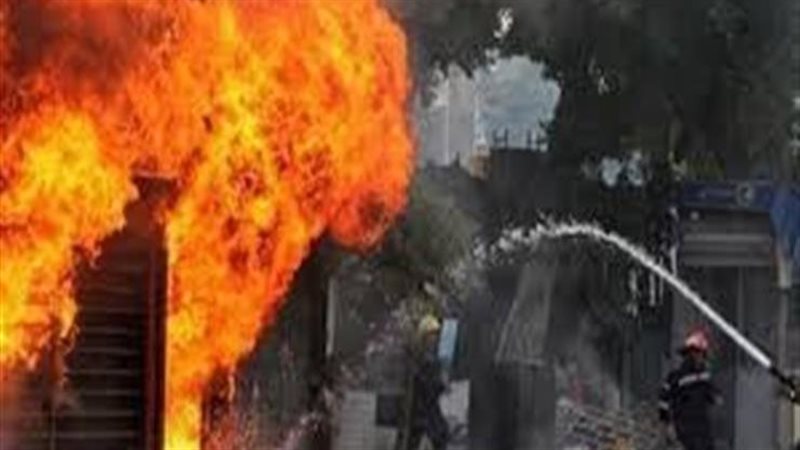 حريق شقه بفيصل