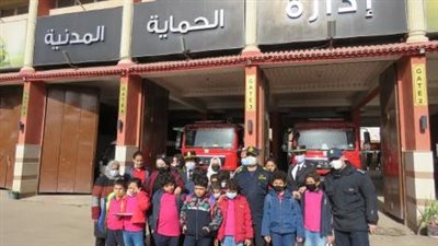 أمن الغربية تنظم زيارة لعدد من طلاب المدارس لبعض الجهات الشرطية