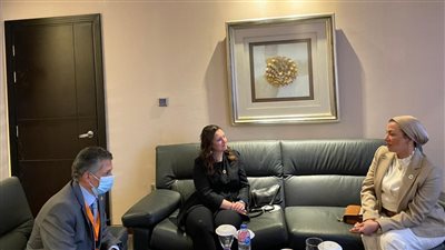 وزيرة البيئة تناقش مع ممثلي برنامج الأمم المتحدة الإنمائى التعاون في ملف تغير المناخ 
