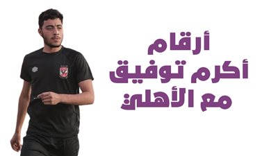 أرقام أكرم توفيق مع الأهلي | انفوجراف