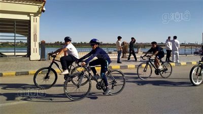 ماراثون دراجات وتمرينات مفتوحة ضمن مشروع اللياقة ببني سويف (صور)