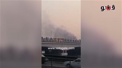 تجدد اشتعال النيران داخل مخازن وزارة الزراعة بالمنيب وتصاعد كثيف للدخان (فيديو)