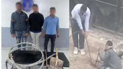 بعد تداول فيديو على مواقع التواصل، ضبط متهمين بسرقة كابل كهربائي ببورسعيد