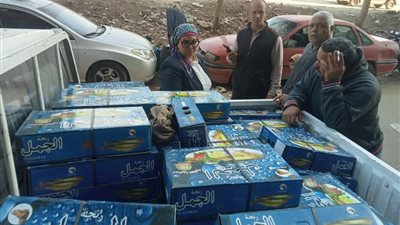 ضبط طن رنجة وفسيخ غير صالحين وسلع مجهولة المصدر في حملات بالقليوبية