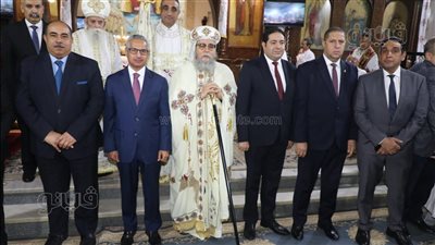 محافظ بني سويف يشهد قداس عيد القيامة بمطرانية ببا (صور)