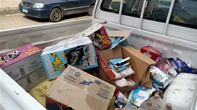التحفظ علي رنجة مجهولة المصدر وسلع غذائية فاسدة بحملة تموينية بالفيوم 
