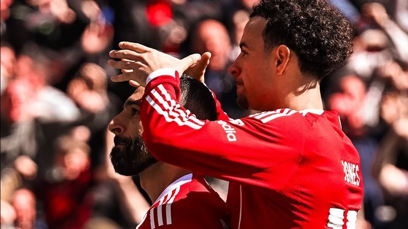 محمد صلاح خلال الاحتفال